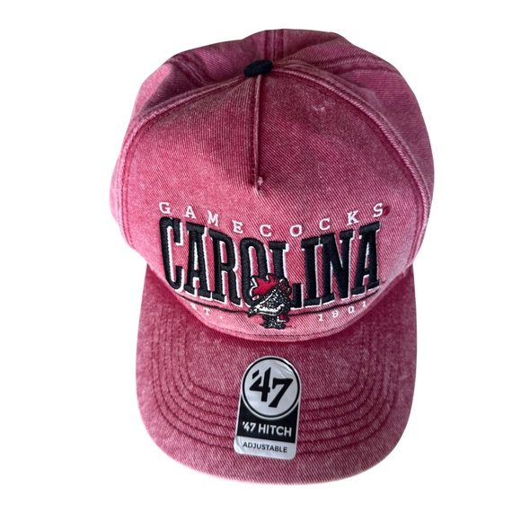’47 Brand South Carolina Gamecocks Hat Vintage Wash Razor Red OSFA Adjustable - Picture 2 of 6